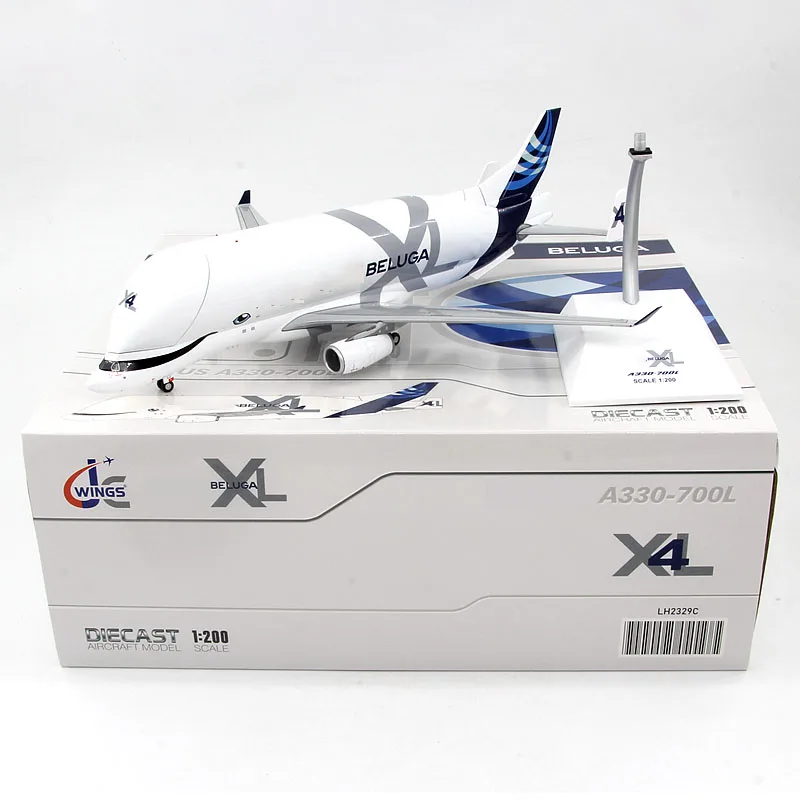 Jc Wings Die Cast Scala 1:200 Lh2329C A330-743L F-Gxlj Beluga Airplane Alloy Aircraft Model Collection Toy Gift Display