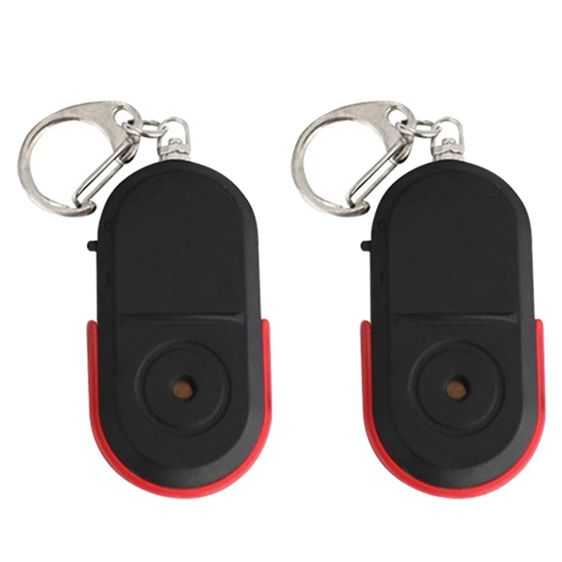 Nuovo 2X Anti-Lost Whistle Key Finder Allarme Wireless Smart Tag Key Locator Portachiavi Tracker Fischietto Suono Led Light Tracker