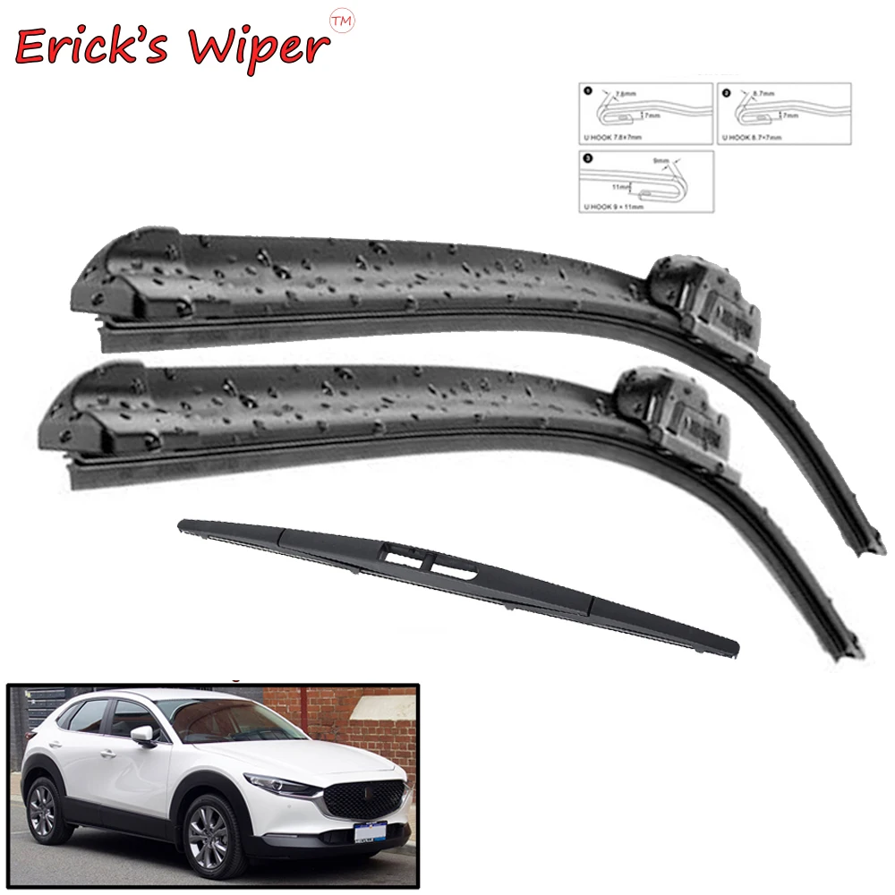 Kit Spazzole Tergicristallo Anteriore E Posteriore Di Ererick Per Mazda Cx-30 Cx30 2019 - 2023 Spazzole Per Parabrezza Parabrezza 26 "16" 14"