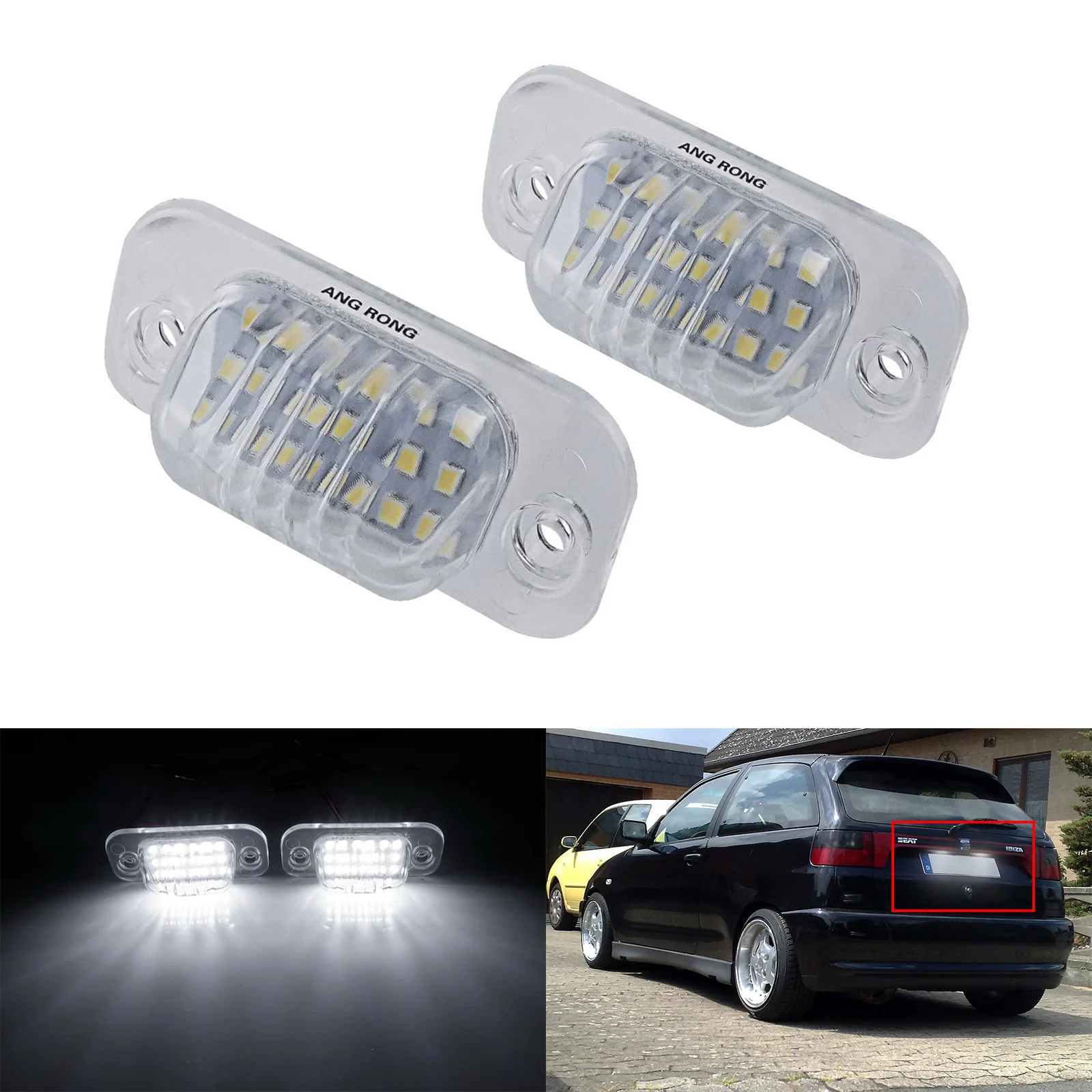 2X Led Bianco Targa Canbus Per Vw Golf Iii Polo Mk3 6N Seat