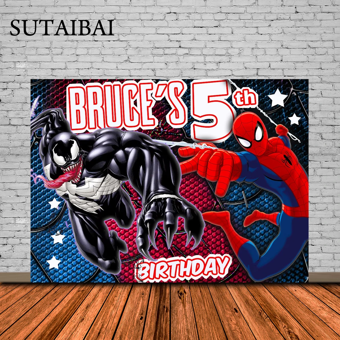 Supereroe Rosso Spiderman Fotografia Spidy Sfondo Bambini Buon Compleanno Festa Decorazione Vinile Bambini Foto Sfondo Regali