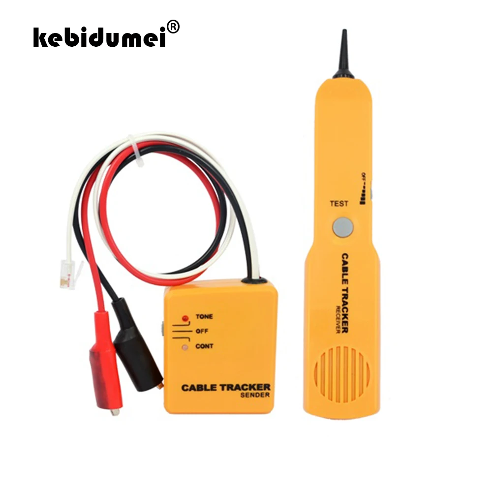 Kebidumei Localizzatore Di Cavi Telefonici Portatili Rilevatore Di Fili Telefonici Rj11 Kit Di Strumenti Per Tester Per Cavi Di Linea Ricevitore Per T