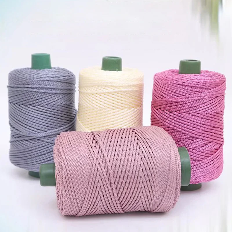 220G Ice Silk Hook Thread Yarn Summer Crochet Yarn Hollow Line Cappello Da Sole Intrecciato A Mano Fai Da Te Crochet Bag Shoes Cushion