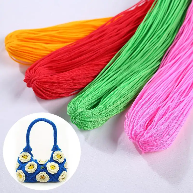 3Mm 200M Linea Cava Filato Di Nylon Maglieria A Mano Uncinetto Cavo Perline Gioielli Filo Artigianato Fai Da Te