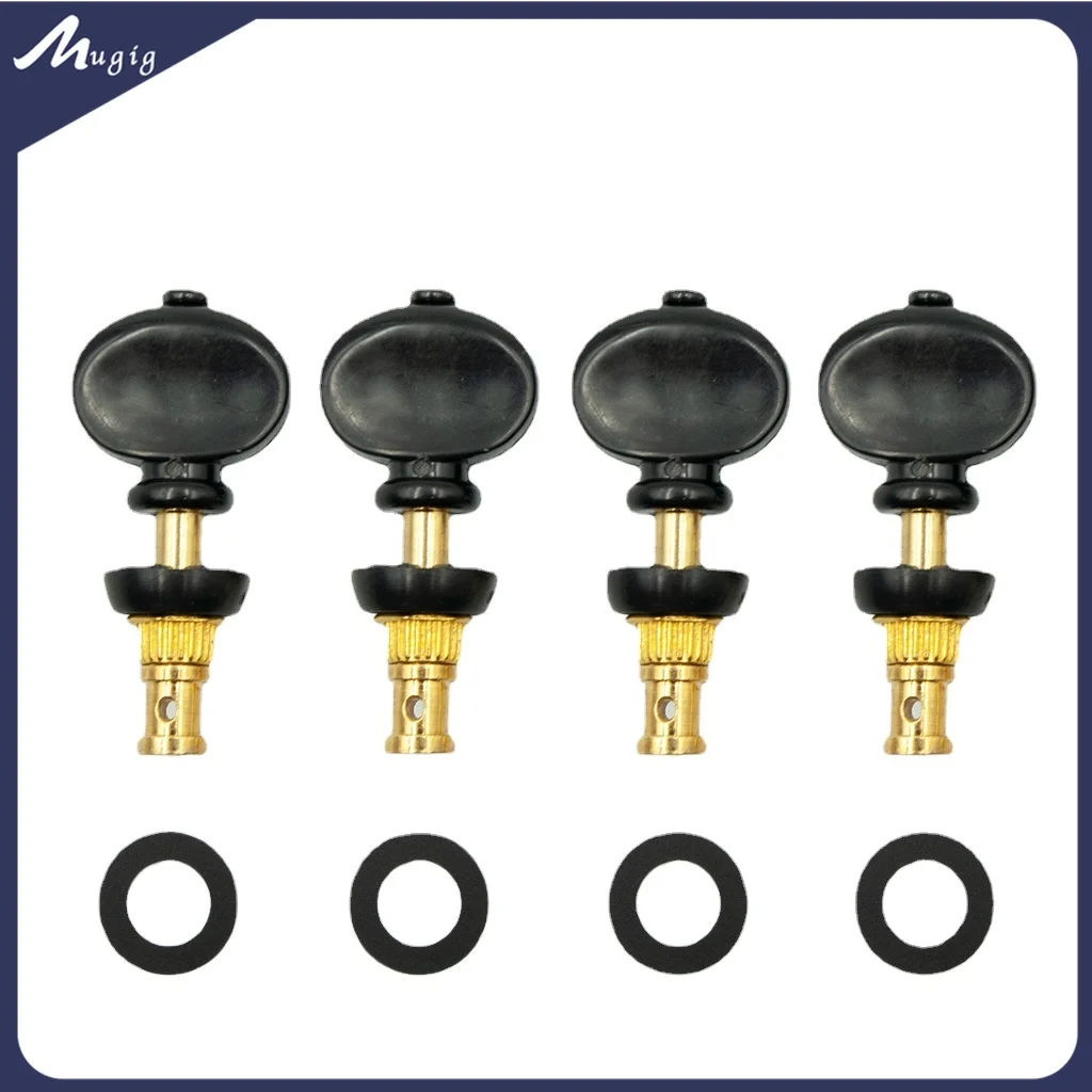 4Pcs Nickel Precision Ukulele Tuning Keys Pioli Teste Della Macchina Set Per Qualsiasi Dimensione Ukulele Strings Instruments Kit Di Riparazione Fai D