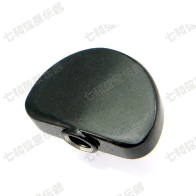 6 Pcs Black Big Semicircle Guitar Tuning Pegs Tuners Machine Heads Replacement Buttons Knobs Handle   (Dby-Js-Bk-6)  Metal