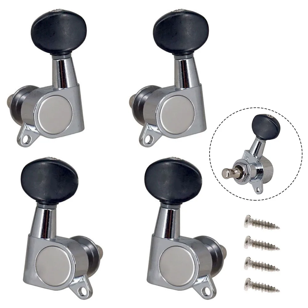4Pcs Guitar Machine Heads Vendita Calda Metal String Button Tuning Pioli Tuner Teste Della Macchina Per Ukulele String Tuning Pioli Replaceme