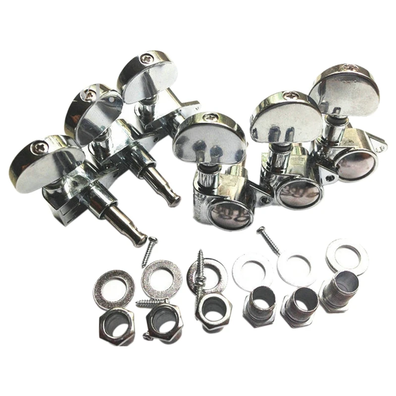 1Set Chitarra Corda Manopola Grover String Winder Chitarra String Tuning Pioli Chiavi Sintonizzatori Teste Della Macchina