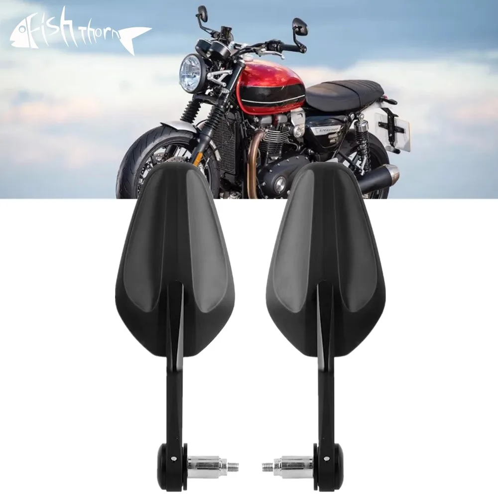 Per Bonneville Bobber T100 T120 Street Triple Cup Trident Thruxton Street Twin Speed Triple Motorcycle Bar End Mirror