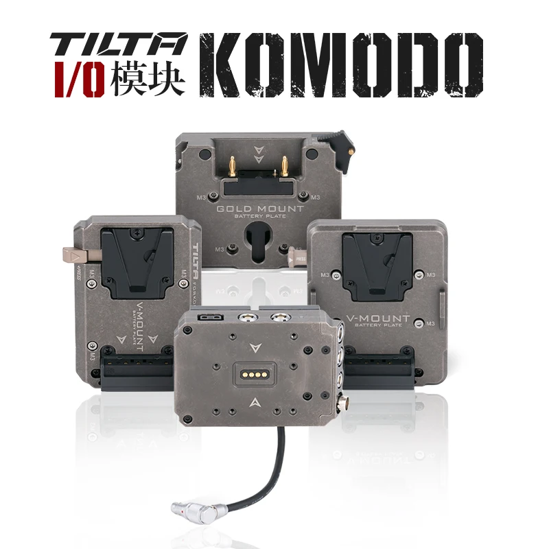 Tilta Red Komodo Ta-T08-Amv2-B V-Mount Advanced Power Distribution Module Gold Mount Per Red Komodo Type I Type Ii