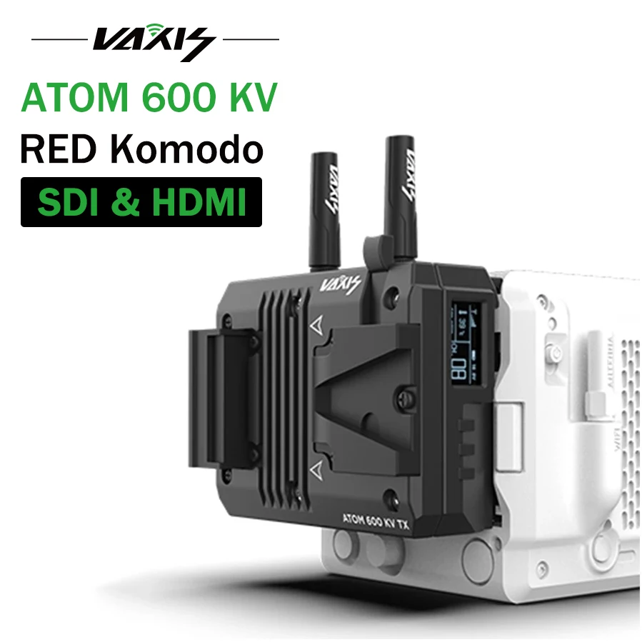Vaxis Atom 600 Kv 600Ft Sistema Di Trasmissione Wireless Sdi Ricevitore Trasmettitore Di Immagini Video Compatibile Hdmi 1080P Per Komodo Rosso