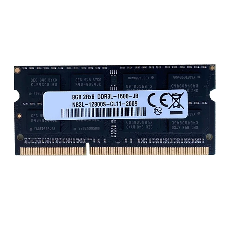 Memoria Ram Per Laptop Ddr3 Da 8Gb 1600Mhz Pc3-12800 1.35V 204 Pin Supporto Sodimm Doppio Canale Per Memoria Laptop Amd
