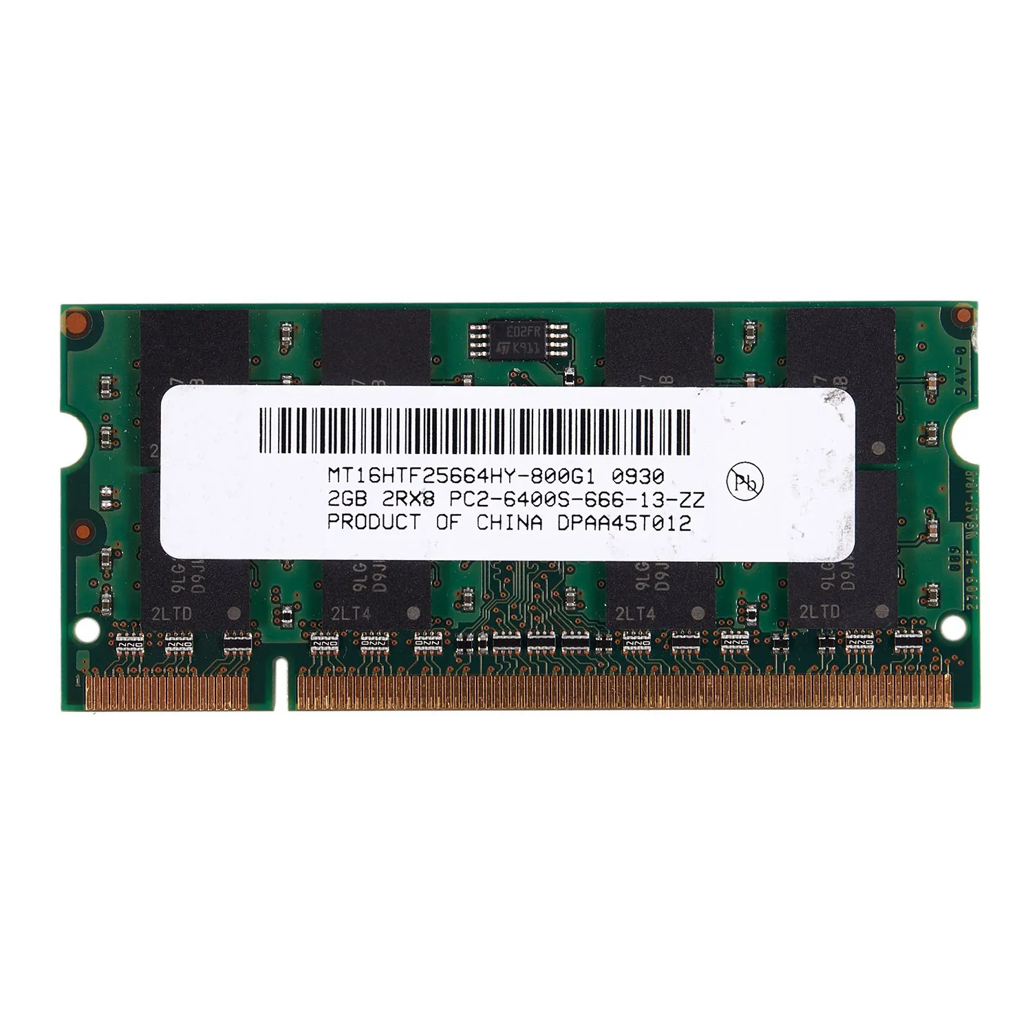 2Gb Ddr2 Pc2-6400 800Mhz 200Pin 1.8V Memoria Per Laptop So-Dimm Ram Per Notebook