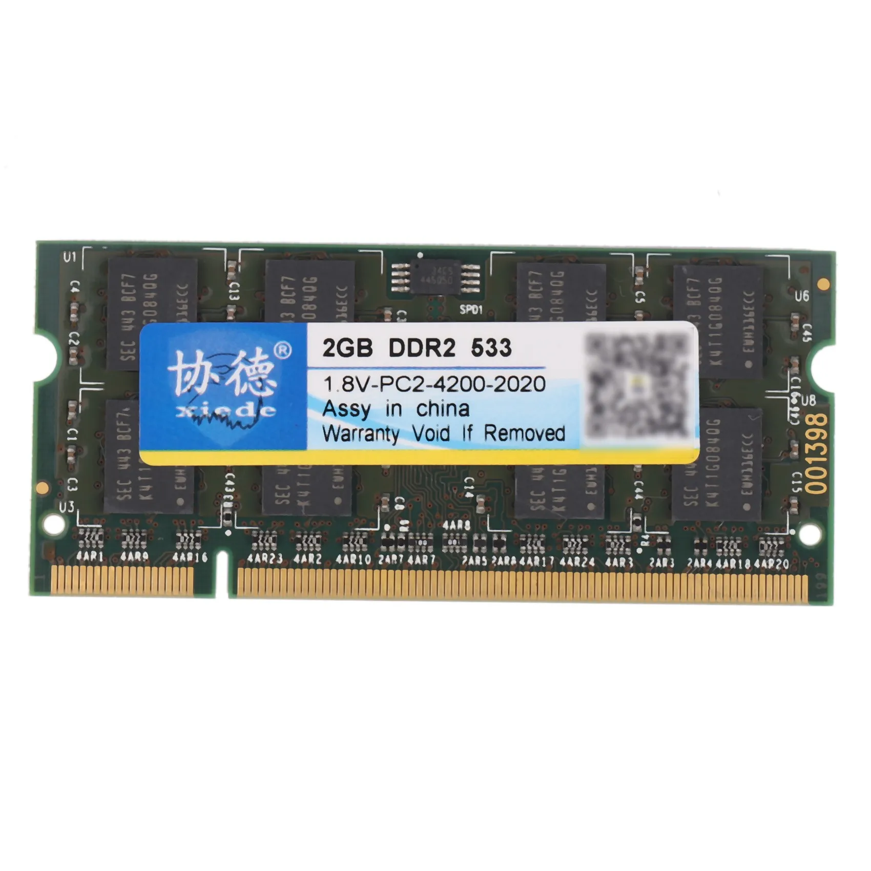 Modulo Ram Di Memoria Per Laptop Xiede Ddr2 533 2Gb Pc2-4200 240Pin Dimm 533Mhz Per Notebook X029