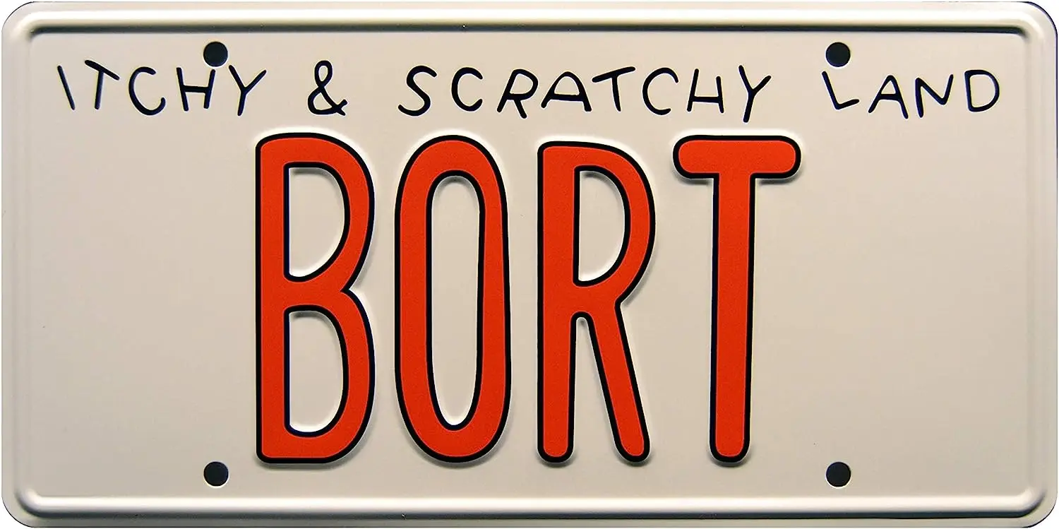 Celebrity Machines The Simpsons | Bort | Targa In Metallo Decorazione Della Casa Cartello Da Parete In Metallo