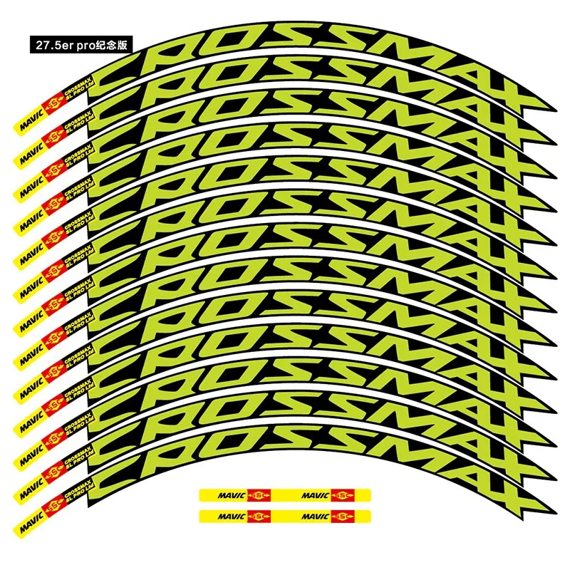 Mavic Crossmax Sl Pro Mtb Wheel Sticker 15 Pz/Set 26/27.5/29 Pollici Larghezza 18Mm Pro Bicicletta Wheel Bike Stickers Mtb Rim Stickers