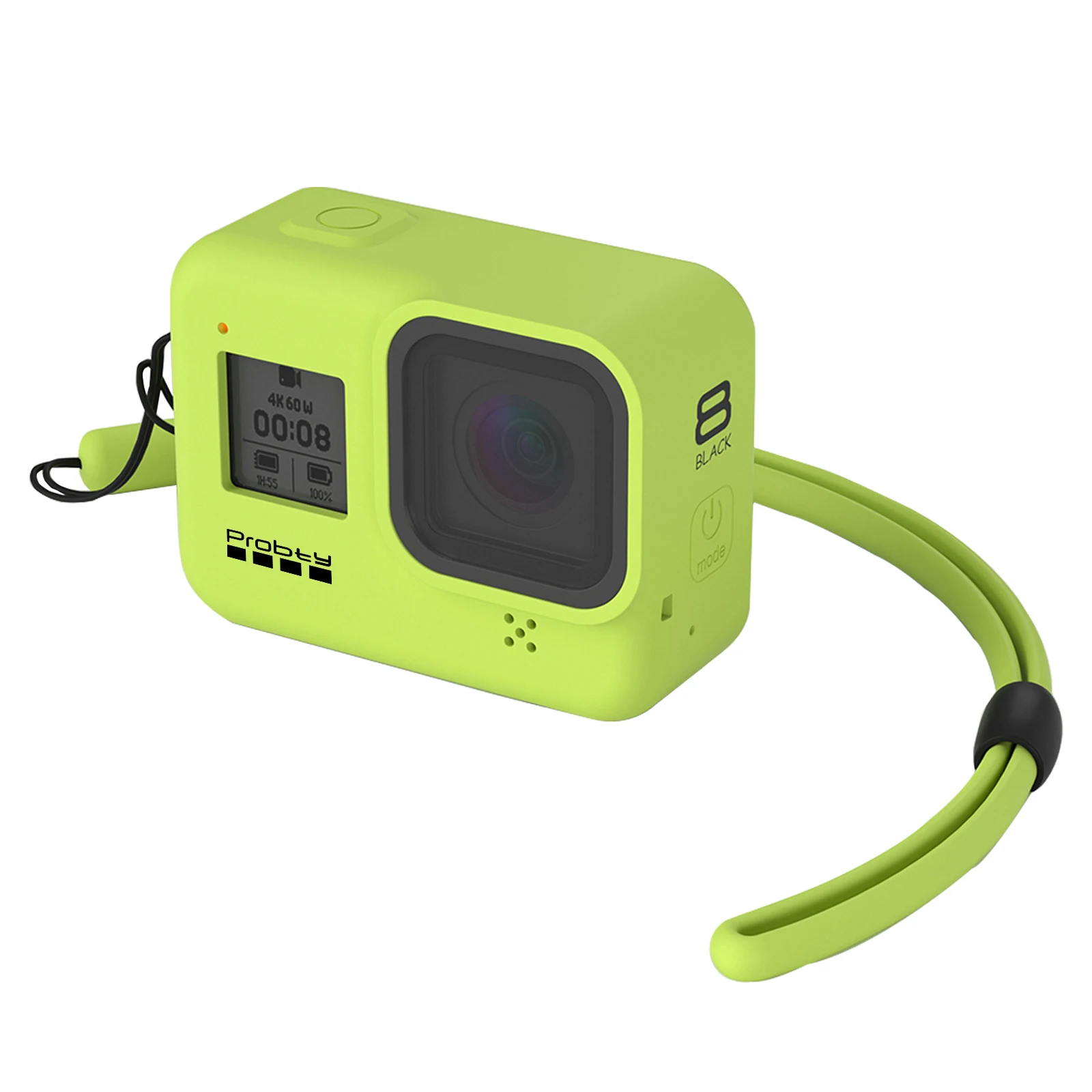 Probty Per Gopro Hero 8 Custodia Nera Per Accessori Custodia Protettiva In Silicone Per Gopro Hero 8 Black Hero Camera