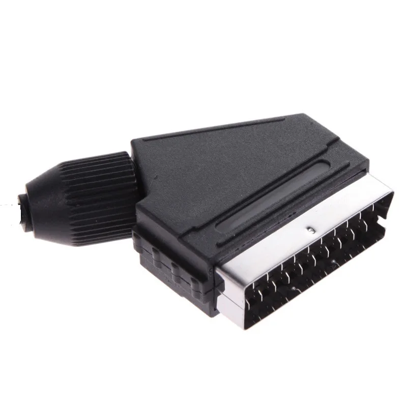 50 Set Molto Scart Plug 21 Pin Maschio/Femmina Euro Scart Connettore A Saldare Adattatore Presa Rgb A 21 Pin