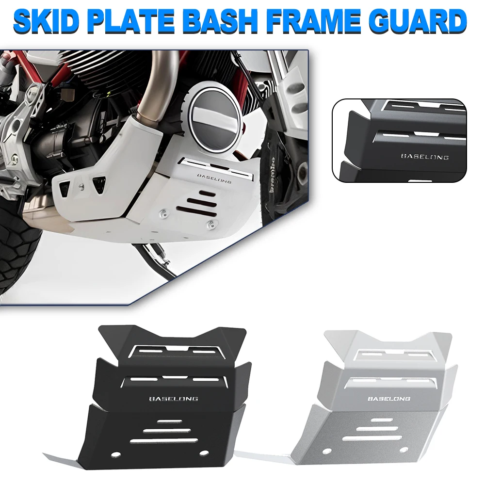 Per Moto Guzzi V85Tt 2019 2020 2021 2022 2023 2024 V85 Tt Accessori Moto Skid Plate Bash Frame Guard Protection Cover