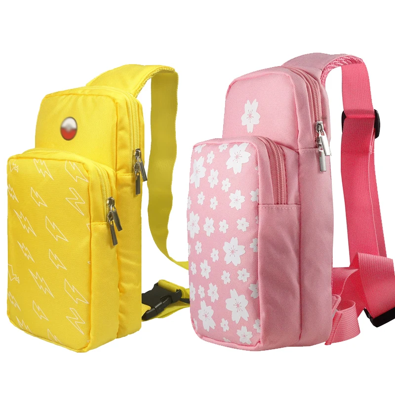 Borsa A Tracolla Sakura Rosa Per Nintendo Switch Borsa Da Viaggio Gialla Custodia Da Viaggio Per Accessori Nintendo Switch Lite/Switch