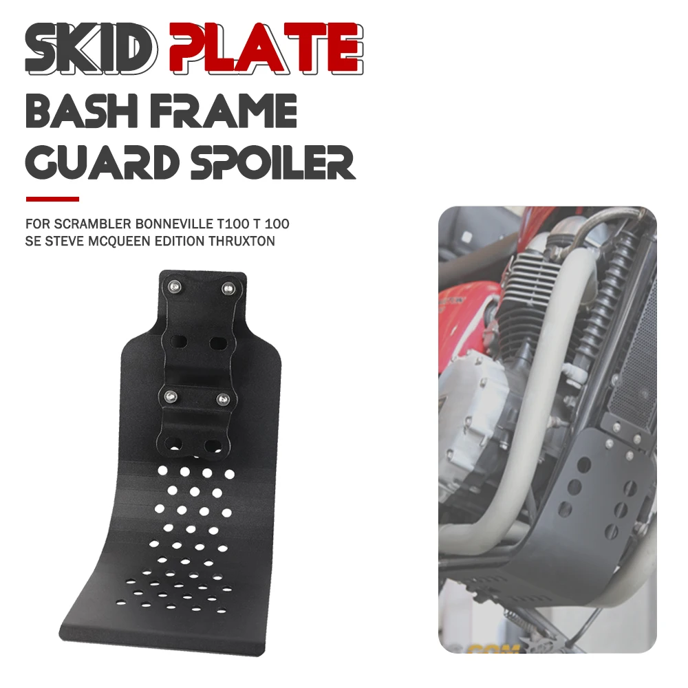 Skid Plate Bash Frame Guard Per Scrambler Bonneville T100 T 100 Se Radiatore Guard Edition Thruxton 2000 2002-2016 Spoiler Anteriore