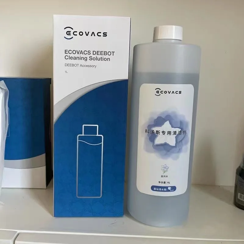 1L Liquido Detergente Originale Per Ecovacs Deebot X1 Omni Blue Campanula Fragrance