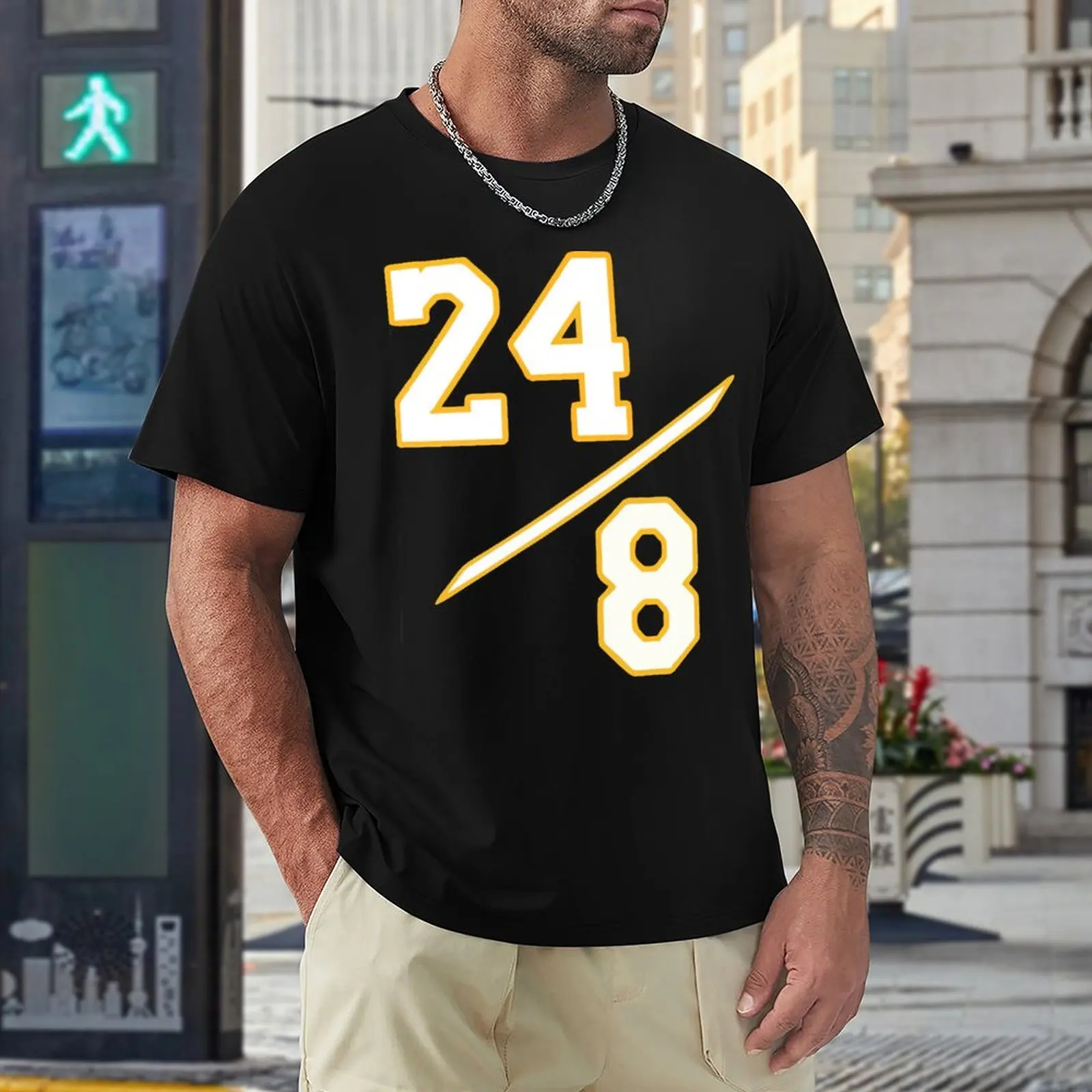 Top Tee Kobes E Bryanter 24 2023 Basket Stars (6) Divertente Concorso Di Attività Grafiche Taglia Usa Di Alta Qualità