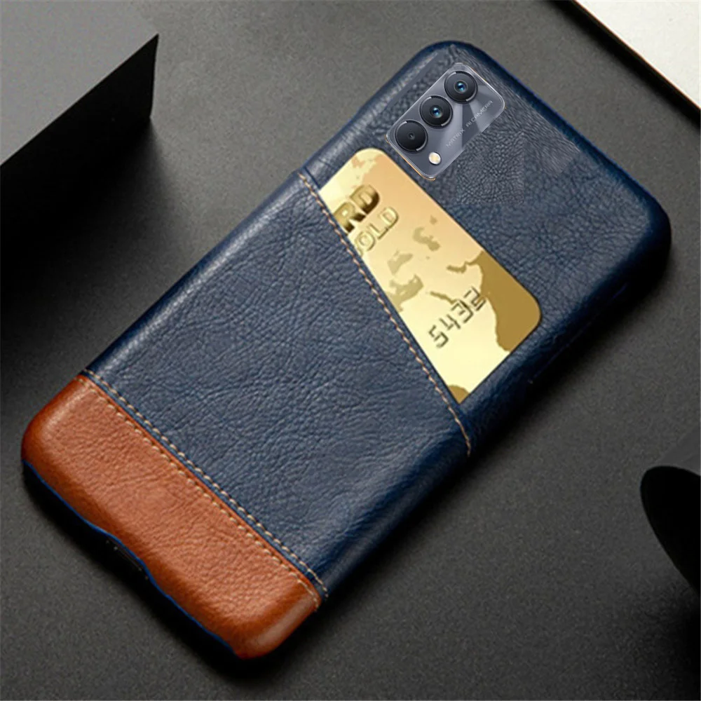 Gt Master Case Per Oppo Realme Gt Master Cover Per Realme Gt Master Edition Slot Per Schede Mixed Splice Pu Leather Cover Gt Master