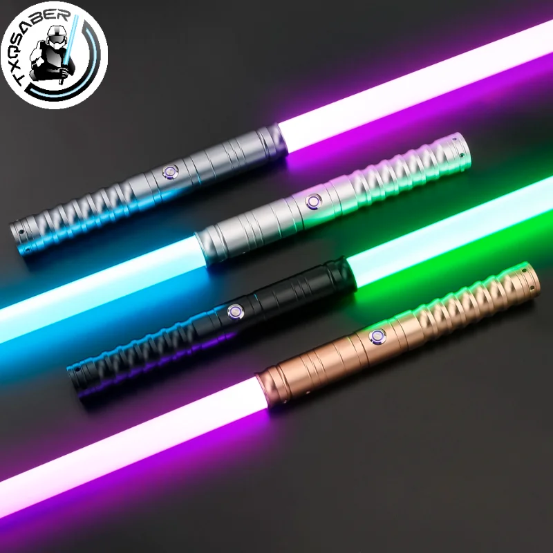 Txqsaber Smooth Swing Lightsaber Luke 10 Set Soundfonts Skywalker Rgb Force Fx Heavy Dueling Regolazione Del Volume Foc Jedi Gifts