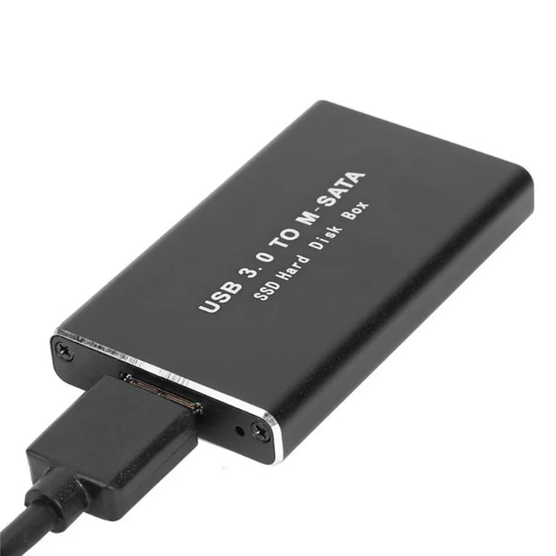 Msata A Usb 3.0 Ssd Enclosure Hard Drive Esterno Disk Box Storage Case Adapter Per 30 X50Mm 30 X30Mm Msata Ssd