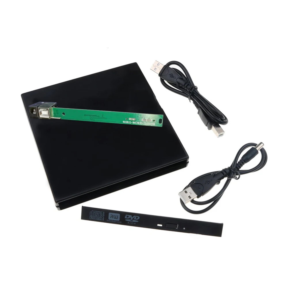 12.7Mm Slim Dvd Cd Dvd-Rom Case Drive Box Usb 2.0 Ide/ Pata Sata Unità Esterna Per Computer Portatile Notebook