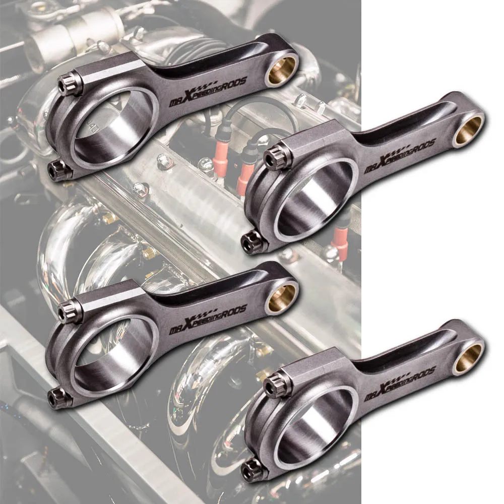4 Pezzi Bielle Per Bmw E30 E36 318I 318Is 318Ti M42 M42B18 M44B19 Arp 2000 Bilanciato Conrod Connect Rods Pistone Pin