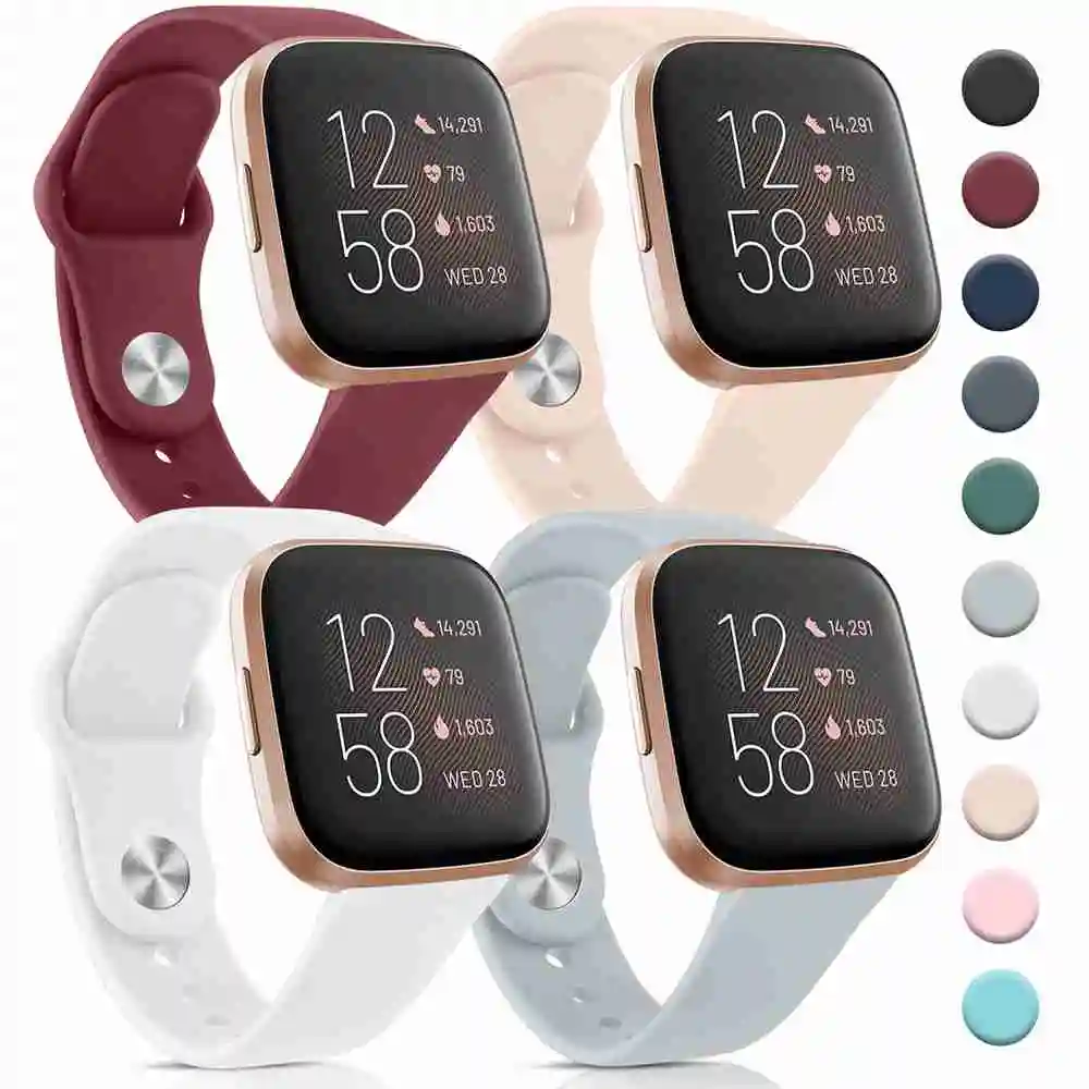 Silicone Strap For Fitbit Versa 2 1 Lite Band Replacement Sport Watchband Bracelet For Fitbit Versa 2 Lite Wristband Waterproof