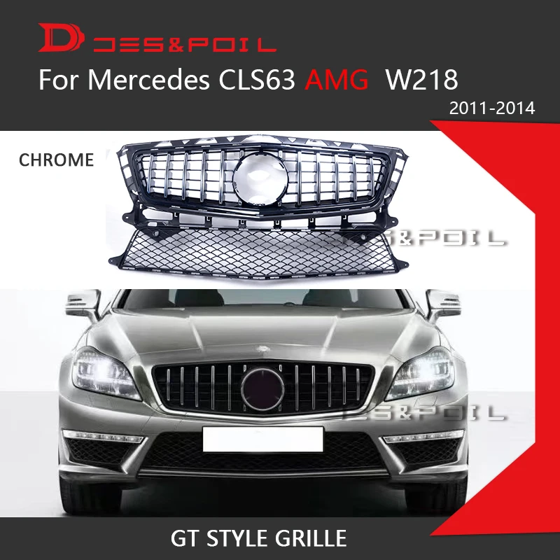 Cls63 Amg W218 Pre-Facelift Gt Grill Panamericana Griglia Per Mercedes Benz Berlina Auto Paraurti Anteriore Griglia 2011-2014 Car Styling