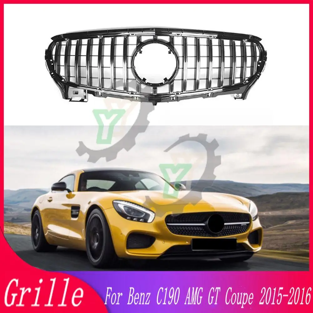 Griglia Anteriore Facelift Paraurti Racing Grill Per Mercedes-Benz W190 C190 Amg Gt Coupe Gts Roadster Gt40 Gt53 Gtc63 2-Door 2015 2016