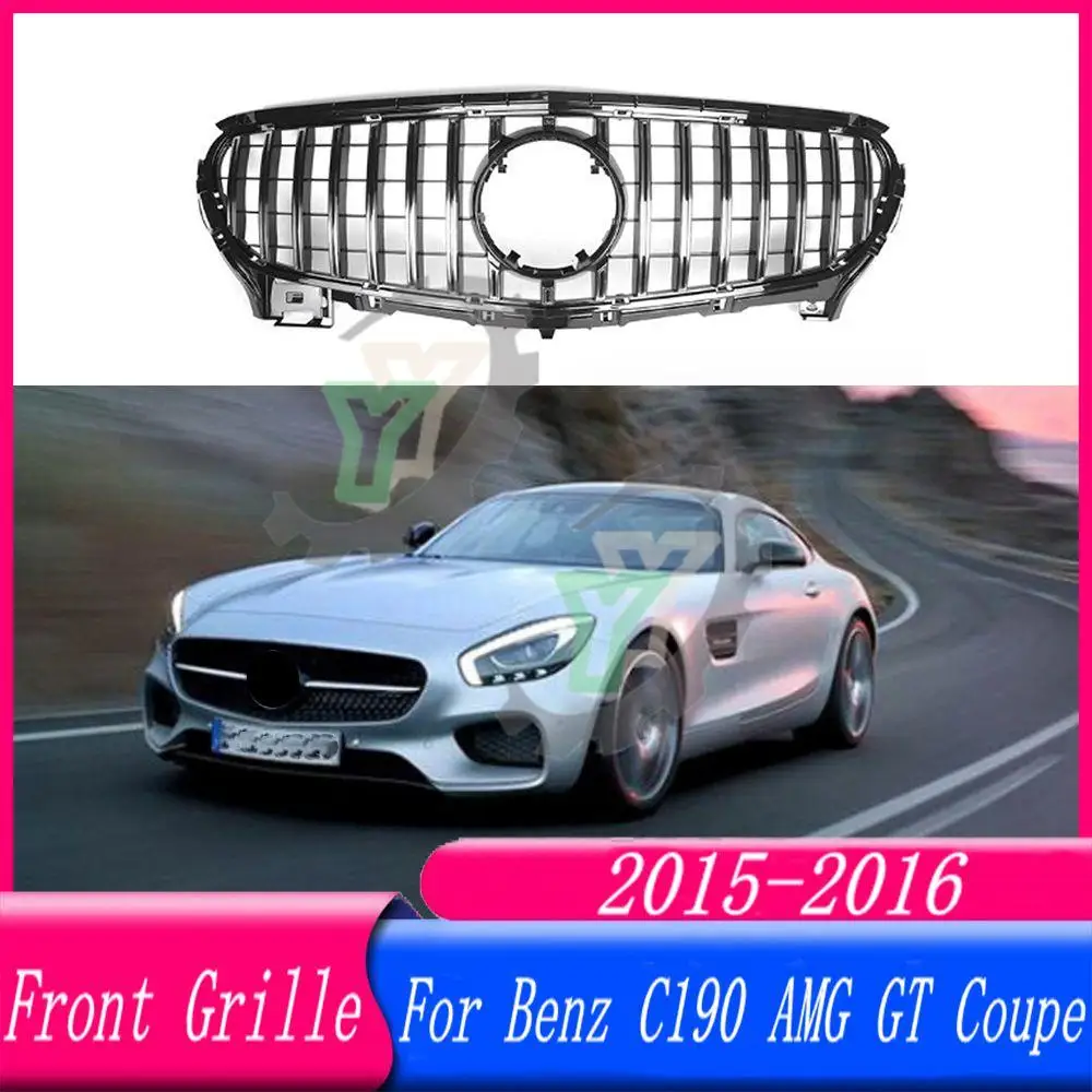 Griglia Anteriore Facelift Paraurti Racing Grill Per Mercedes-Benz W190 C190 Amg Gt Coupe Gts Roadster Gt40 Gt53 Gtc63 2-Door 2015 2016