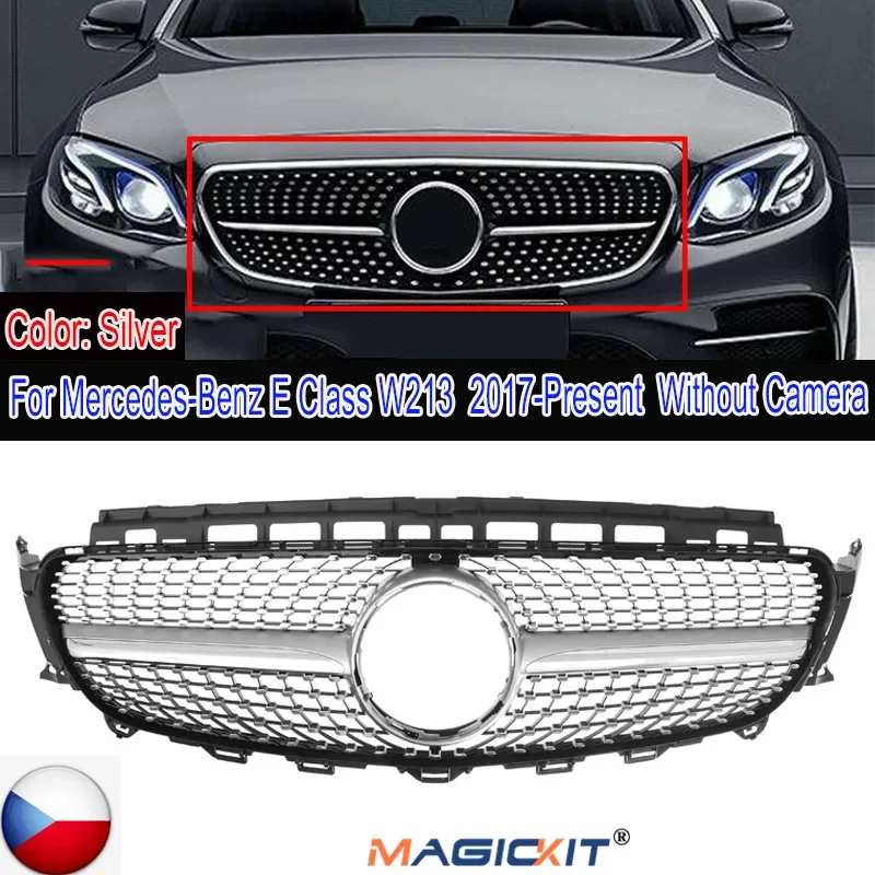 Griglia Anteriore Magickit Gt R Panamericana Per Mercedes Classe E W213 E43 Amg 2017-2019
