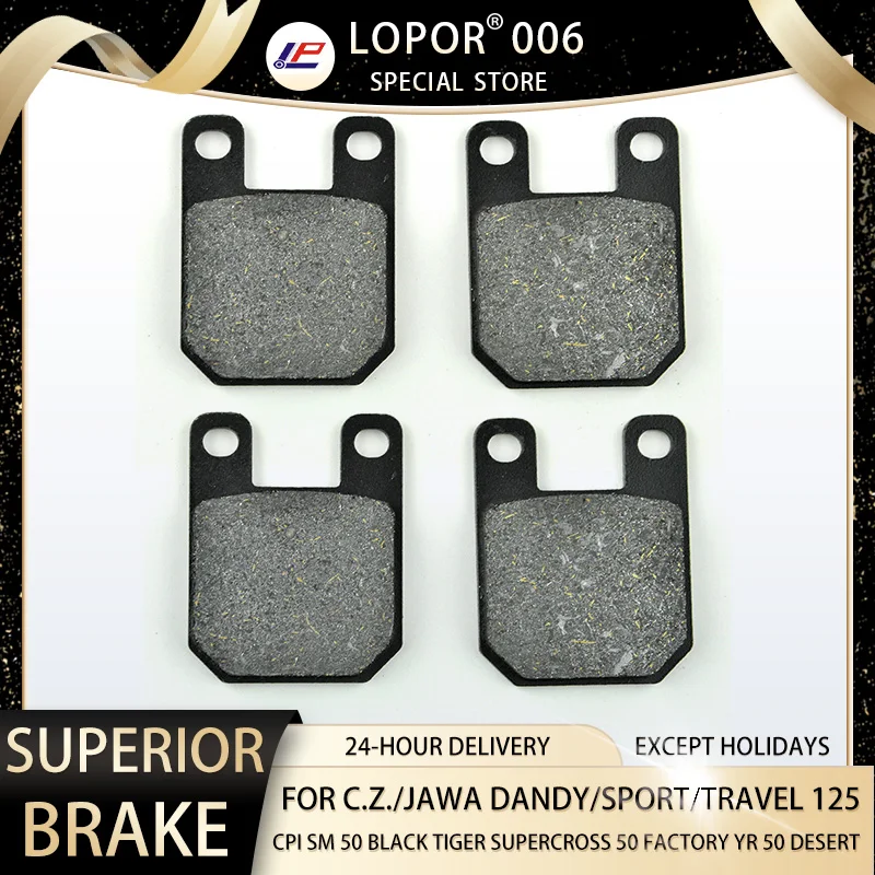 Lopor Pastiglie Freno Moto Anteriore E Posteriore Per Derbi Gp1 50Cc Predator 50 Senda X Race 50 X Race 50 Suzuki Ay50 Rmx50 Wk Bikes Sm 50