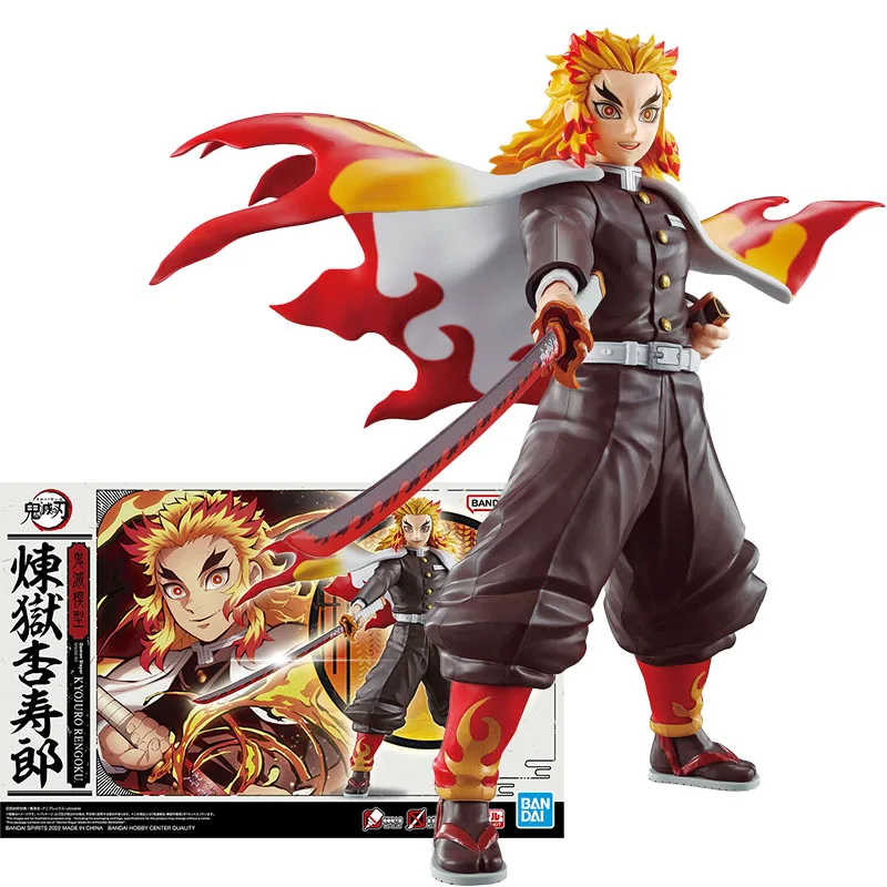 Bandai Genuine Figure Demon Slayer Model Kit Anime Figure Plastic Rengoku Kyoujurou Collection Action Figure Model Boys Toys