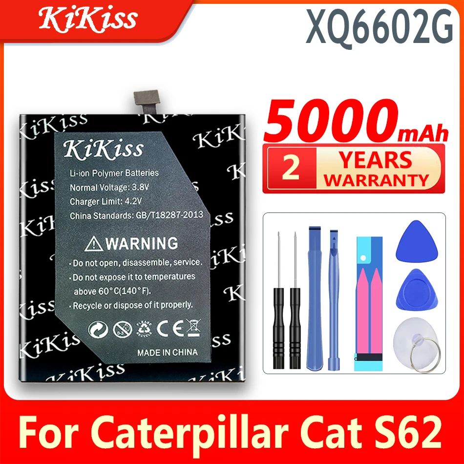 Batteria Kikiss Per Caterpillar Cat S62 Xq6602G, Batteria App00317 Per Caterpillar S62 Pro, 5000Mah, Nuovo