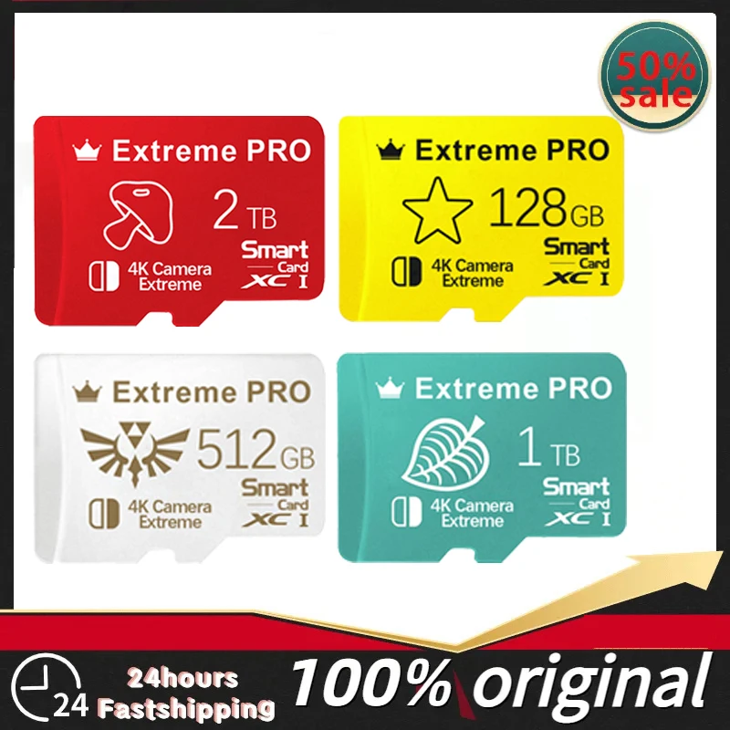 Scheda Sd Micro Tf Originale Da 2Tb 1Tb Per Nintendo Switch Tf Memory Flash Card 128Gb 512Gb Per Ps5 Playstation Trimui Smart Pro