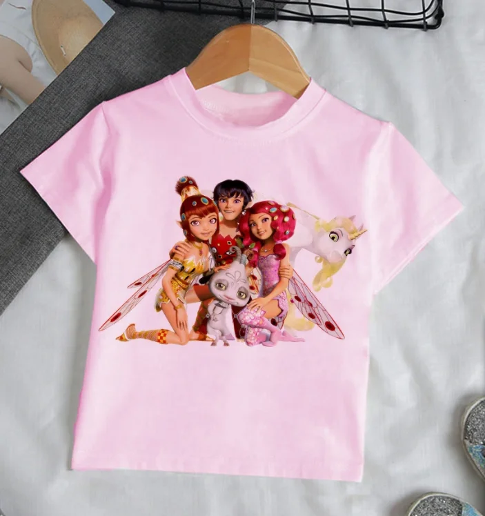 New Tshirt Girls Kids Clothes The Mia And Me Elf Print T Shirt Cute Children Abbigliamento Summer Fashion Tops