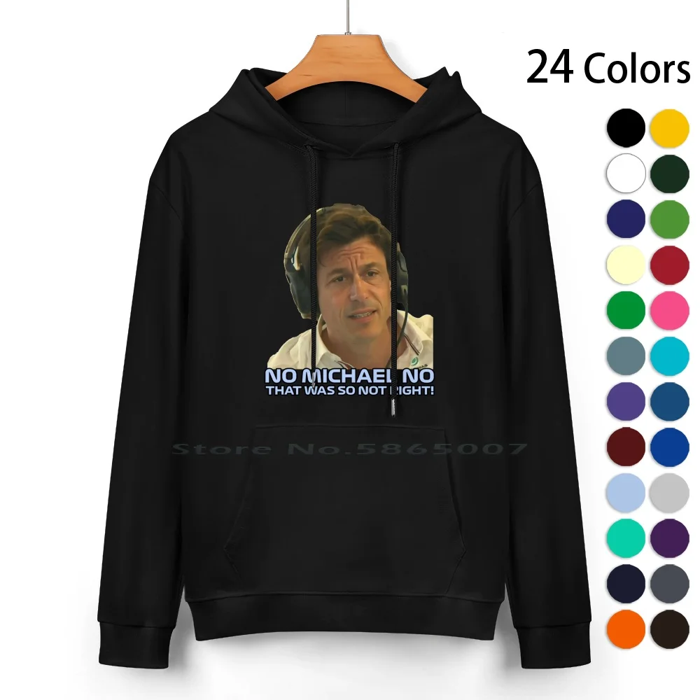 Toto Wolff Face Radio Call Season , Toto Wolff Funny Reaction , Toto Wolff No Michael No Maglione Con Cappuccio In Puro Cotone 24 Colori
