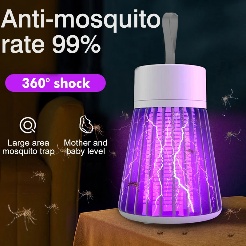 Lampada Elettrica Antizanzare Mata Moscas Repellente Per Zanzare Trappola Per Insetti Ricarica Eliminatore Di Zanzare Bug Zapper Usb Killer