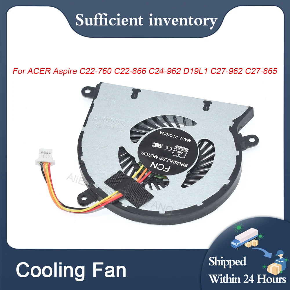 Nuovo 4Pin Dfs1503059U0T Fk0P Per Acer Aspire C22-760 C22-866 C24-962 D19L1 C27-962 C27-865 Ventola Di Raffreddamento Cpu