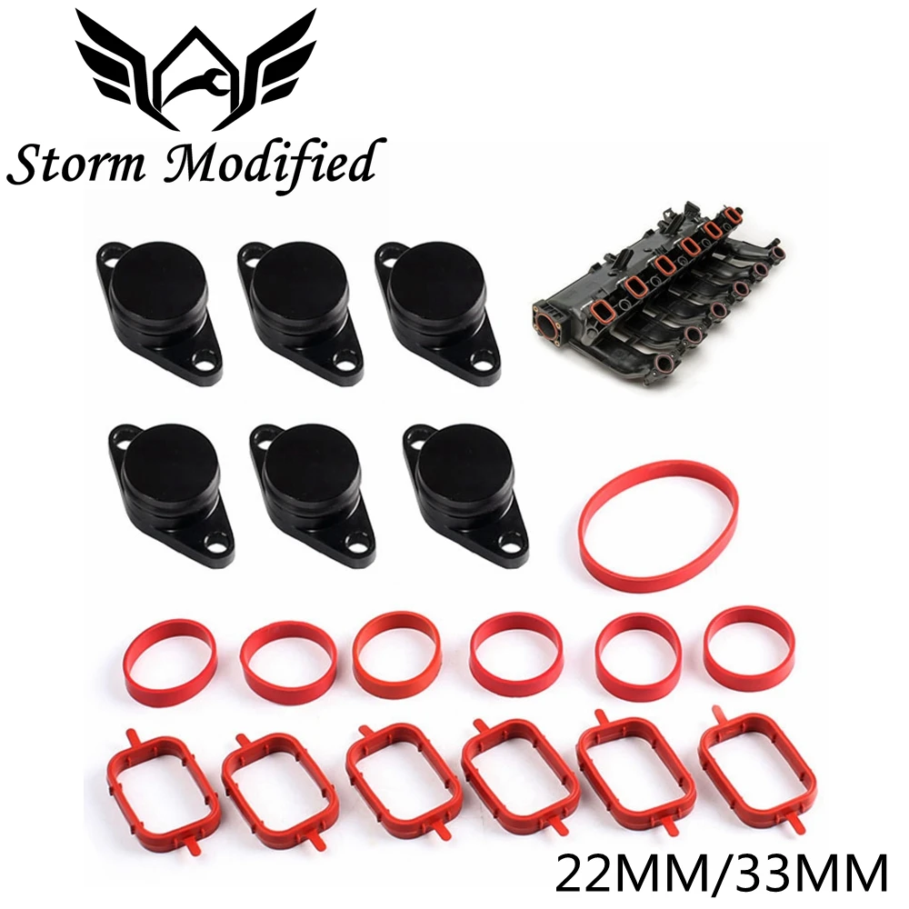 Sutong 22 Millimetri E 33 Millimetri Swirl Flap Flaps Eliminare Spazi Vuoti Di Rimozione Tappi Per Bmw M57 M57N M57Tu