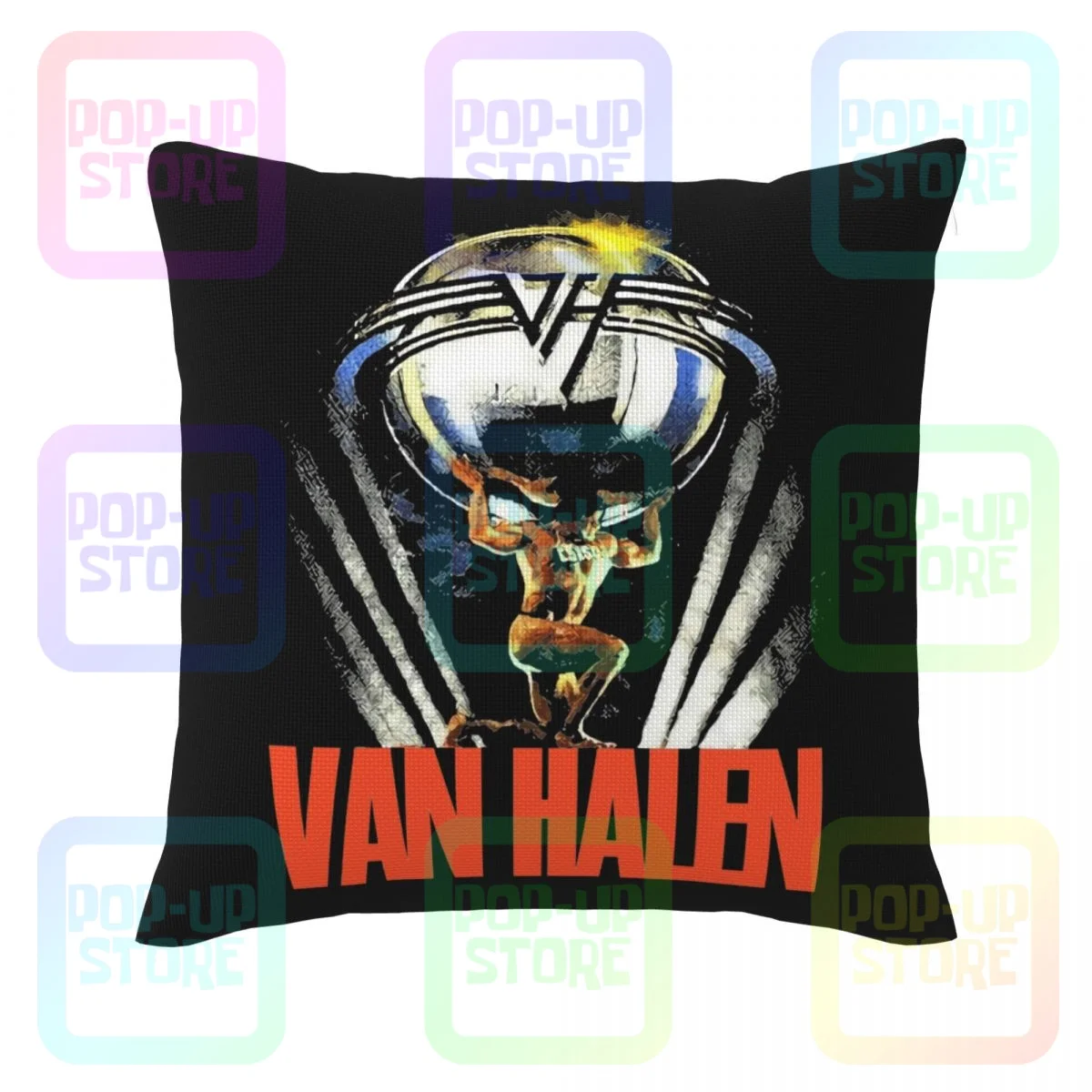 Best Rare Van Halen 5150 Tour 1986 Concerto Lino Federa Copriletto Federa Pelle Morbida Sana Alta Qualità