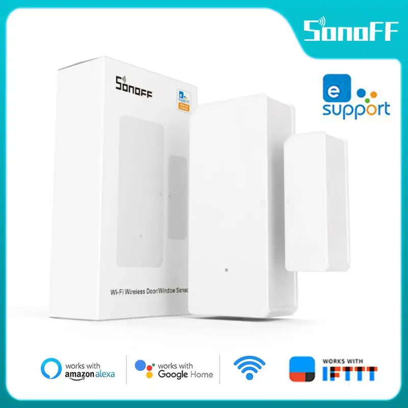 Sonoff Dw2 Wi-Fi Door Window Sensor Wireless Door Open/Closed Detector Smart Home Security Alarm Funziona Con Ewelink Google Home
