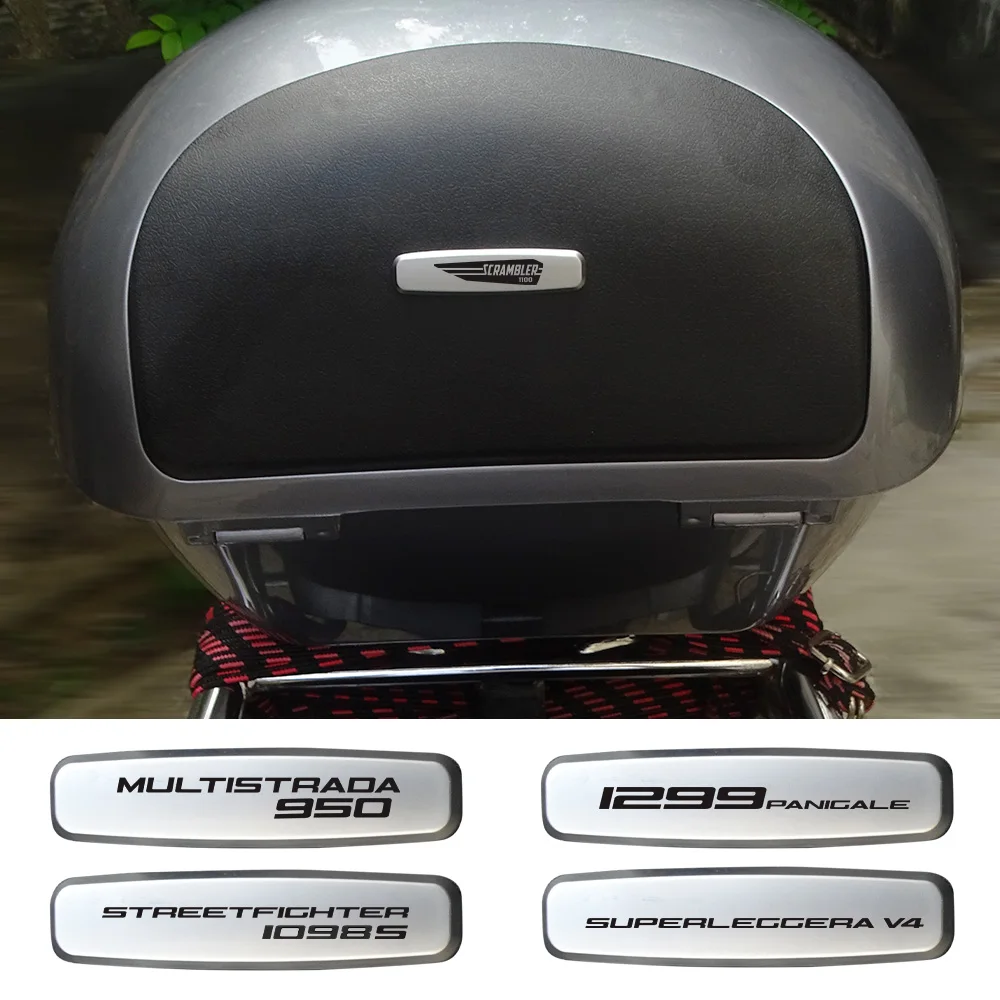 Moto Emblema In Metallo Scooter Adesivi 3D Distintivo Decalcomania Auto Per Ducati Scrambler Streetfighter Superleggera Supersport Xdiavel