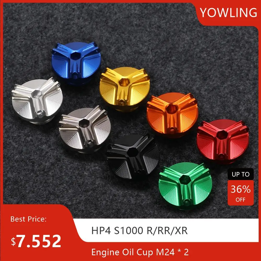 M24*2 Motorcycle Engine Oil Cup Filter Fuel Filler Tank Cover Cap Screw For Bmw Hp4 Race S1000R S1000Rr S1000Xr S 1000 R Rr Xr